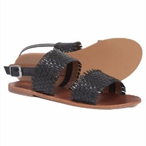 Splendid | black boho weave leather sandals